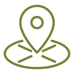 Map location pin indicating we are talking about where riders can board and disembark