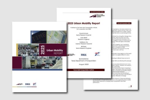 Selected pages from the Texas A&M Transportation Institute’s 2025 Urban Mobility Report full report PDF