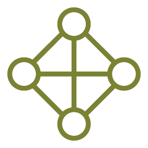 Interconnected points, hinting at the cooperative nature of our shuttle system