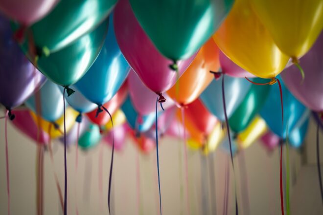 Multicolored balloons